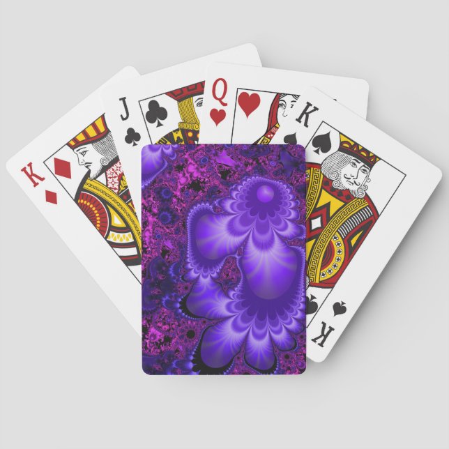 Flower Fractal Playing Cards (Back)