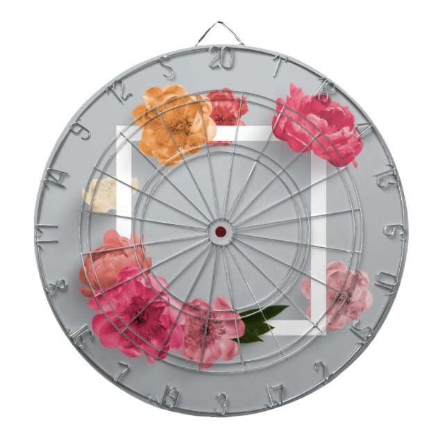 Flower Frame Dart Board (Front)