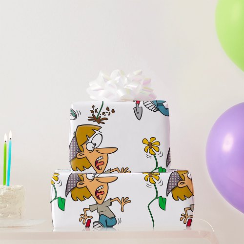 Flower Fright Wrapping Paper