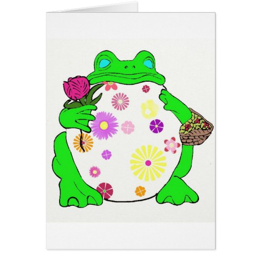 Flower Frog Cards (Front)