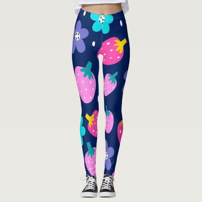 Flower Fruit Leggings (Front)