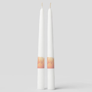 Flower funeral memorial taper candle