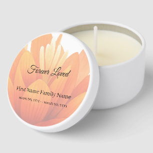 flower funeral mini candle favors