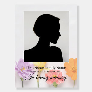 Flower funeral welcome sign foam bord