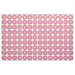Flower Fusion_Geometric Sunburst_Poppy Fuchsia Fabric