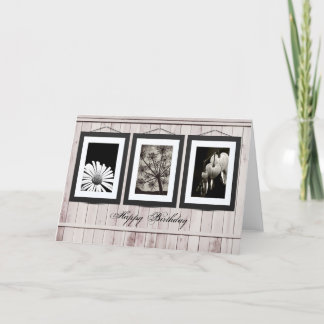 Flower gallery card (customize photos or text)