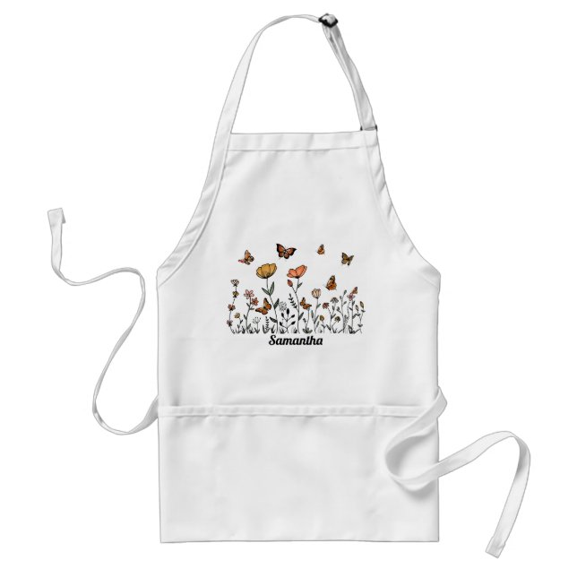  Flower Garden Adult Apron (Front)