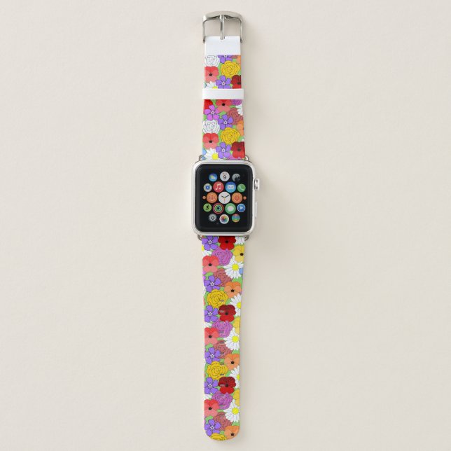 Flower Garden  Apple Watch Band (Front)