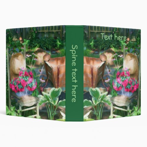 Flower Garden Arrangement Art Personalized 3 Ring Binder