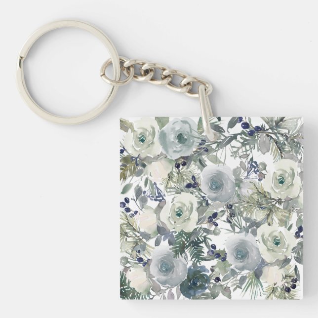Flower Garden Art Keychain (Front)