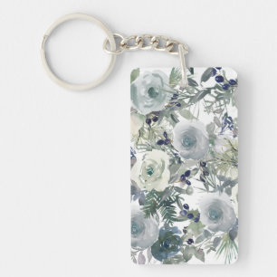Flower Garden Art Keychain