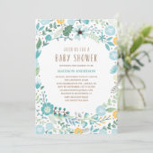 Flower Garden | Baby Shower Invitation (Standing Front)