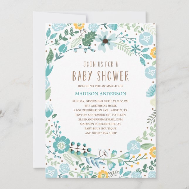Flower Garden | Baby Shower Invitation (Front)