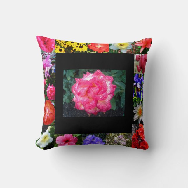 FLOWER GARDEN BORDER pillow (Front)