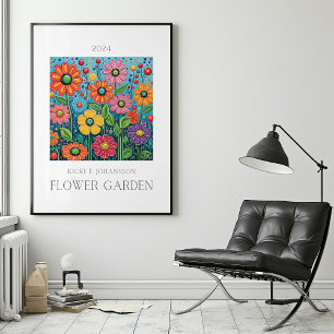 Flower Garden Botanical Poster