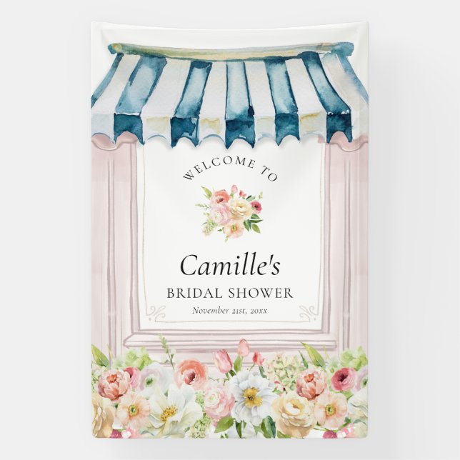 Flower Garden Bridal Shower Banner (Vertical)