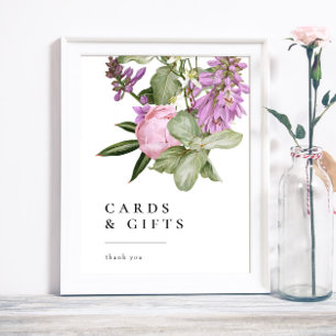 Flower Garden Bridal Shower Cards & Gifts Sign