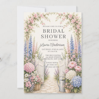 Flower Garden Bridal Shower Invitation