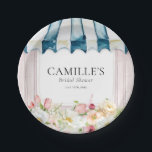 Flower Garden Bridal Shower Paper Plates<br><div class="desc">Flower Garden Bridal Shower Napkins. Most lettering is editable - click the "Customize Further" button to edit. Matching items in our store Cava Party Design.</div>