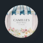 Flower Garden Bridal Shower Paper Plates<br><div class="desc">Flower Garden Bridal Shower Napkins. Most lettering is editable - click the "Customize Further" button to edit. Matching items in our store Cava Party Design.</div>