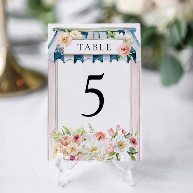 Flower Garden Bridal Shower Table Number (Creator Uploaded)