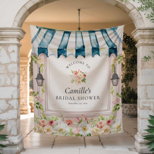 Flower Garden Bridal Shower Welcome Backdrop