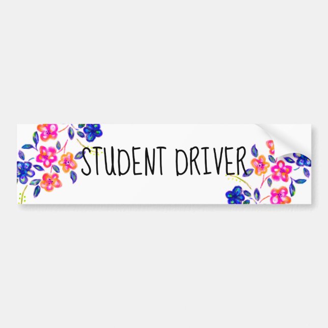 Flower Garden Bumper Sticker (Front)