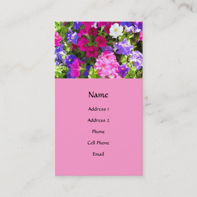 flower garden business card (Front)