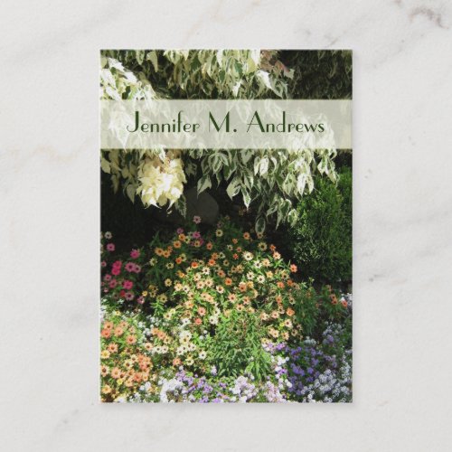 flower garden business card template