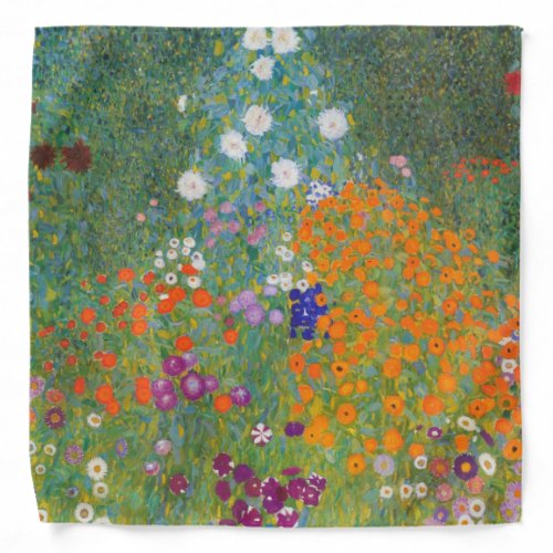 Flower Garden by Gustav Klimt Bandana