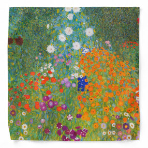 Flower Garden by Gustav Klimt Bandana