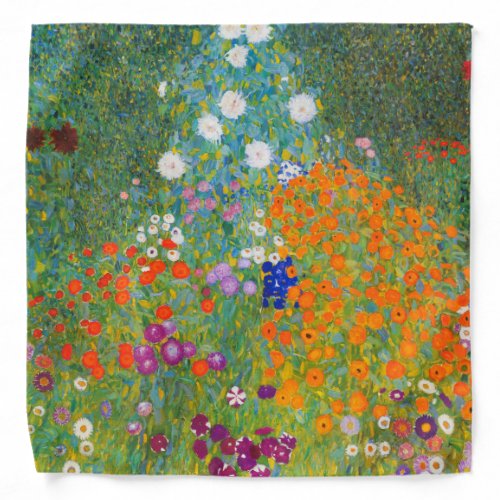 Flower Garden by Gustav Klimt Bandana