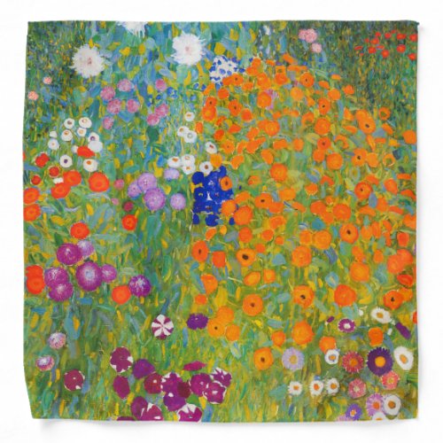 Flower Garden by Gustav Klimt Bandana