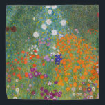 Flower Garden by Gustav Klimt Bandana<br><div class="desc">Beautiful colorful painting of a flower garden by Gustav Klimt. Amazing variations of colors and beautiful flowers fit just beautiful on many sorts of wonderful products and gift ideas.</div>