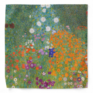 Flower Garden by Gustav Klimt Bandana