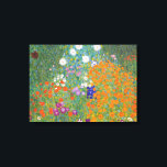 Flower Garden by Gustav Klimt Canvas Print<br><div class="desc">Beautiful colorful painting of a flower garden by Gustav Klimt. Amazing variations of colors and beautiful flowers fit just beautiful on many sorts of wonderful products and gift ideas.</div>