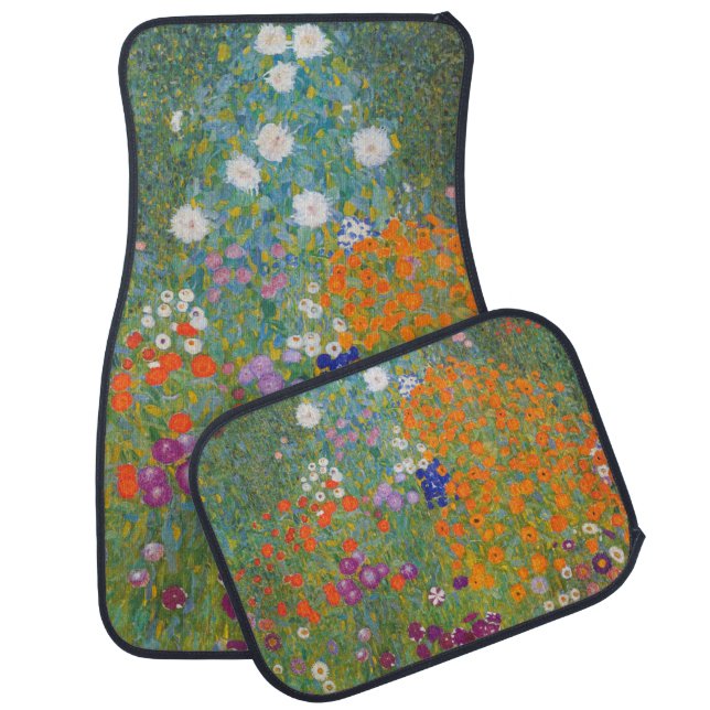 Flower Garden (by Gustav Klimt) Car Floor Mat (Set)