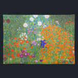 Flower Garden by Gustav Klimt Cloth Placemat<br><div class="desc">Please visit my store for more interesting design and more color choice => zazzle.com/colorfulworld*</div>