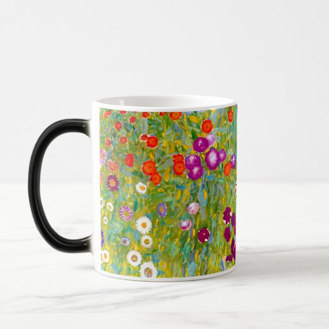 Flower Garden by Gustav Klimt Color Morph Mug (Left)