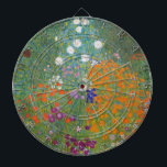 Flower Garden (by Gustav Klimt) Dart Board<br><div class="desc">This design features a painting by Austrian artist Gustav Klimt (1862–1918). It is a depiction of a beautiful flower garden in Klimt's typical impressionist style. The flowers almost look like they're overflowing, and it's impossible not to feel uplifted by their beauty. The original work was completed in 1907 and its...</div>