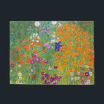 Flower Garden by Gustav Klimt Doormat<br><div class="desc">Please visit my store for more interesting design and more color choice.
=> zazzle.com/colorfulworld*</div>