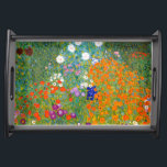 Flower Garden by Gustav Klimt Floral Serving Tray<br><div class="desc">Bauerngarten / Flower Garden / Cottage Garden vintage art painted in 1905 by Austrian Symbolist & Art Nouveau Artist Gustav Klimt (1862-1918).  Floral vintage art serving tray.</div>