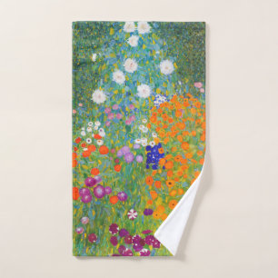 Flower Garden by Gustav Klimt Hand Towel