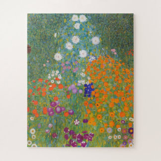 Flower Garden by Gustav Klimt Jigsaw Puzzle