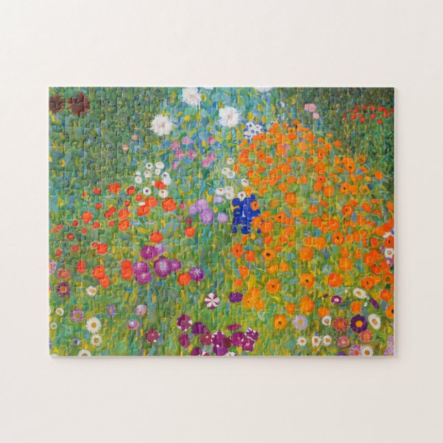 Flower Garden by Gustav Klimt Jigsaw Puzzle (Horizontal)