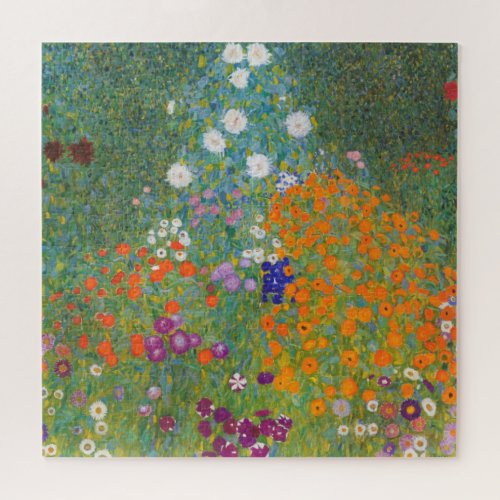 Flower Garden by Gustav Klimt Jigsaw Puzzle