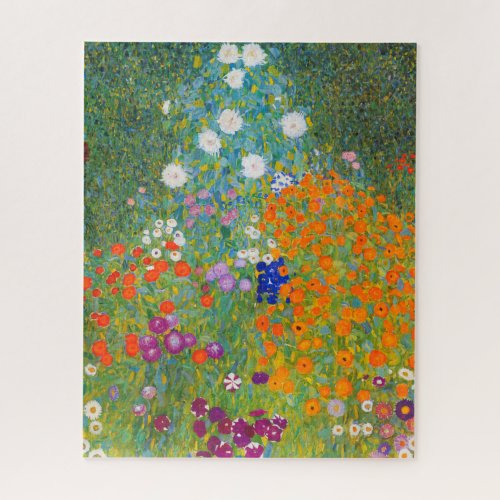 Flower Garden by Gustav Klimt Jigsaw Puzzle