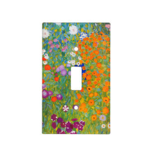 Flower Garden by Gustav Klimt Light Switch Cover