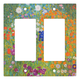 Flower Garden by Gustav Klimt Light Switch Cover