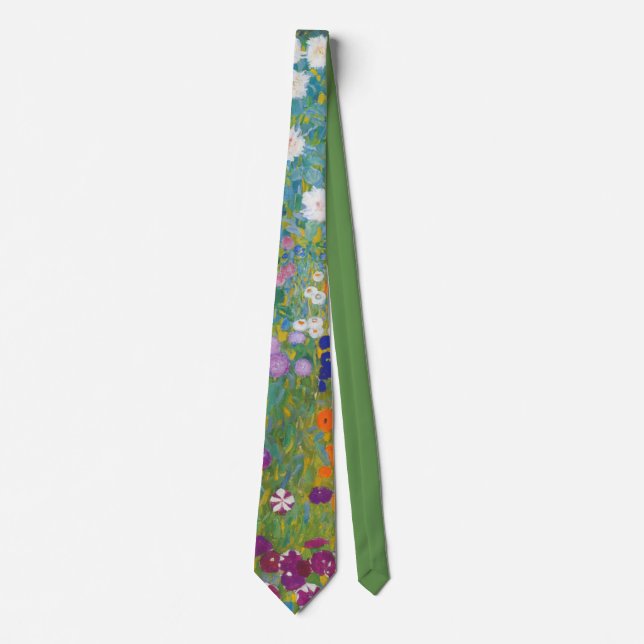 Flower Garden (by Gustav Klimt) Neck Tie (Front)